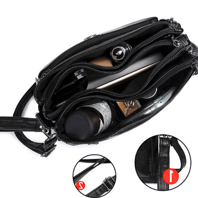 Fosh | Bolso bandolera pequeño de piel para mujer | Artesanía en piel de alta calidad