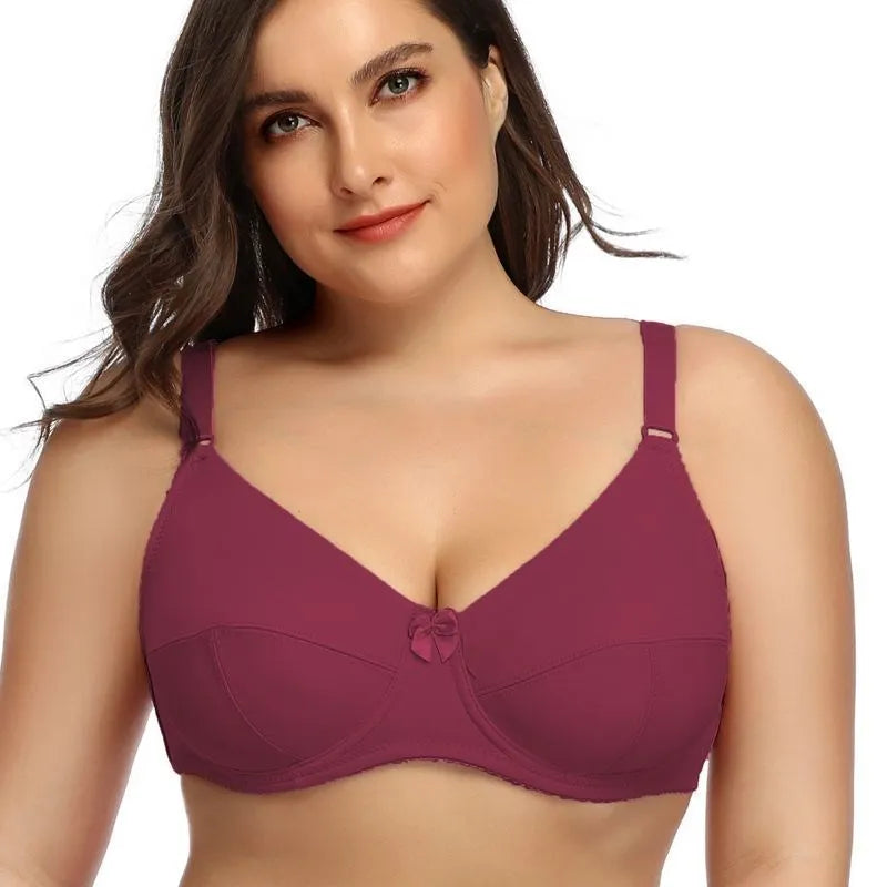 Bügel-BH für Frauen | Plus Size & volle Bedeckung | Ungepolsterter Bralette | Elasthan