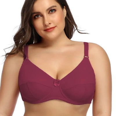 Bügel-BH für Frauen | Plus Size & volle Bedeckung | Ungepolsterter Bralette | Elasthan