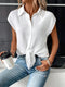 Damen Shirt | Kurzarm & Button Up | Weich & sommerlich | Lässiger Stil