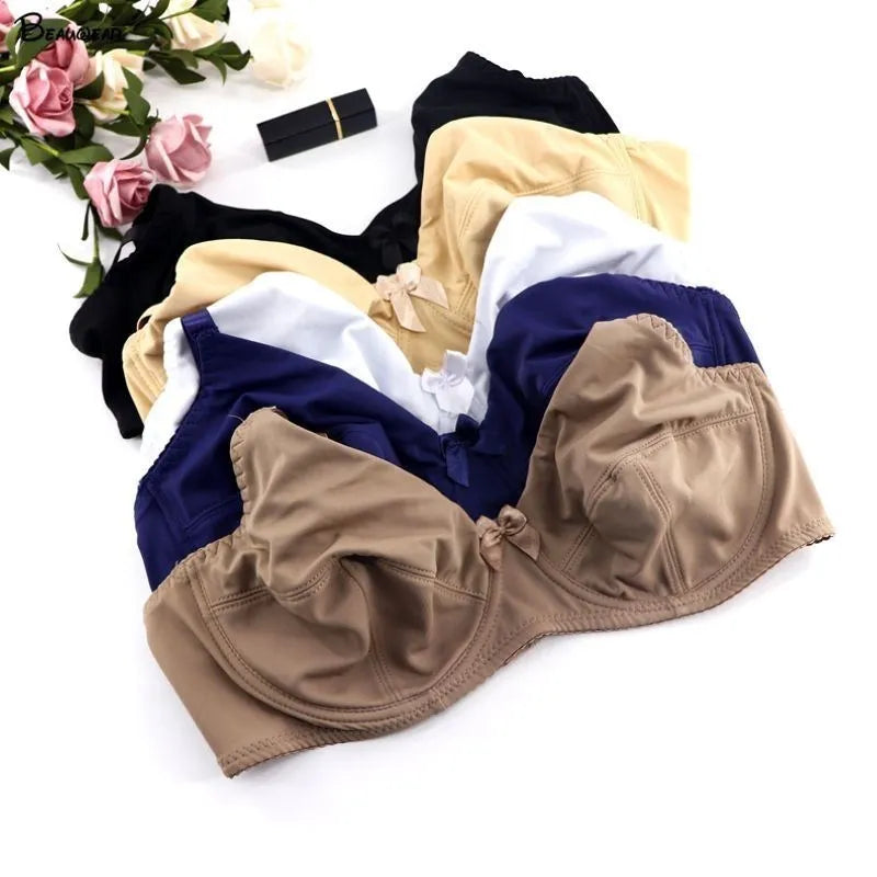 Bügel-BH für Frauen | Plus Size & volle Bedeckung | Ungepolsterter Bralette | Elasthan