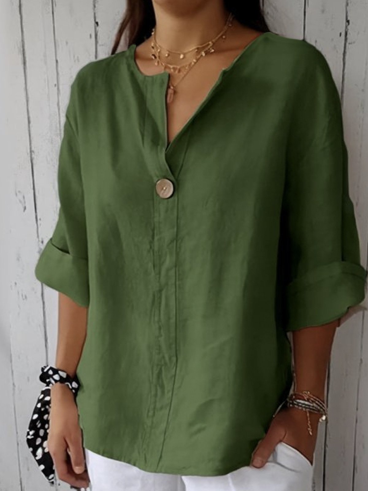 Fredrika Elegante Leinenbluse für Damen