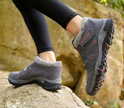 Orthopädische gepolsterte Winterstiefel - wasserdicht und rutschfest | Fordine