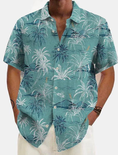 Hawaii-Leinen-Strandhemd für Männer - Laren