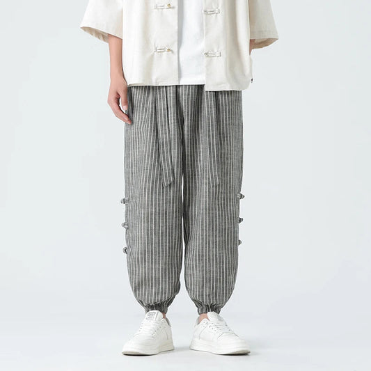 Men's Elegant Cotton-Linen Summer Pants - Marcelino