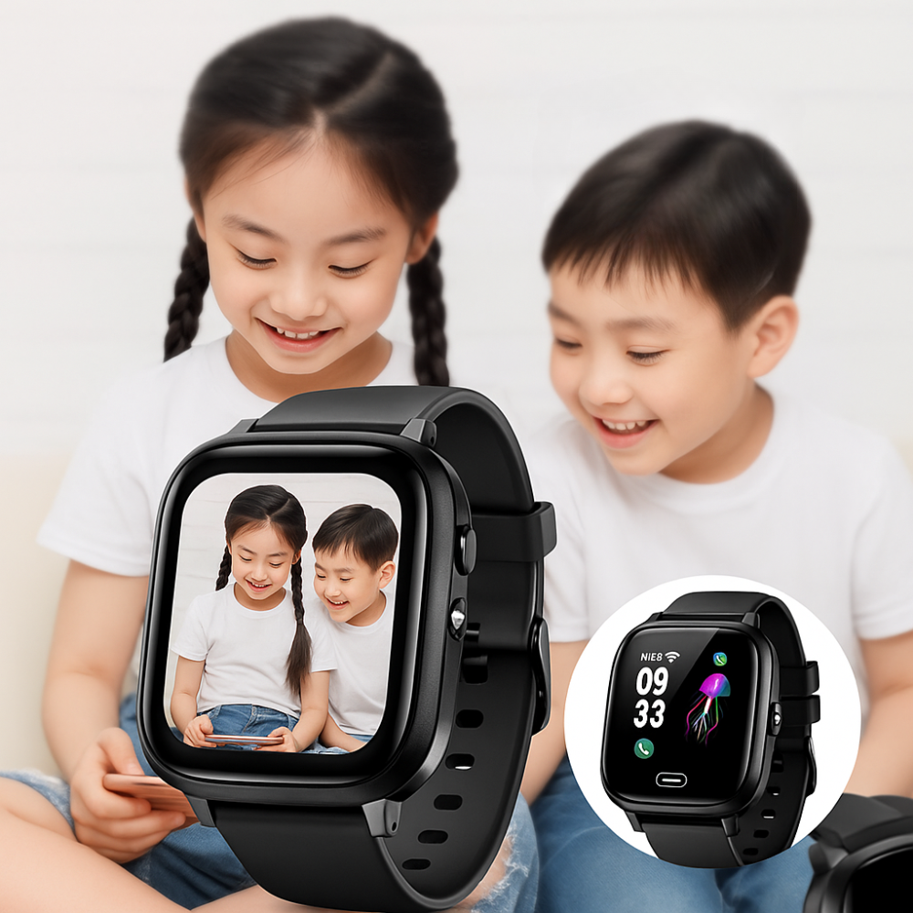 Montre connectée pour enfants GPS-Traceur Appel vidéo