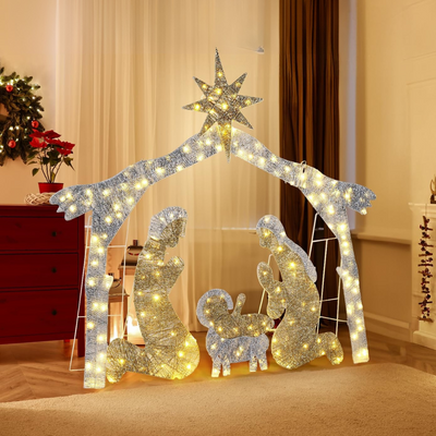 Exposición de belenes al aire libre