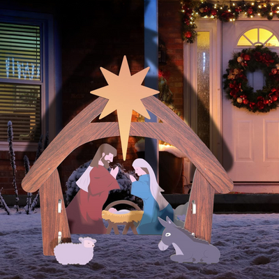 Exposición de belenes al aire libre