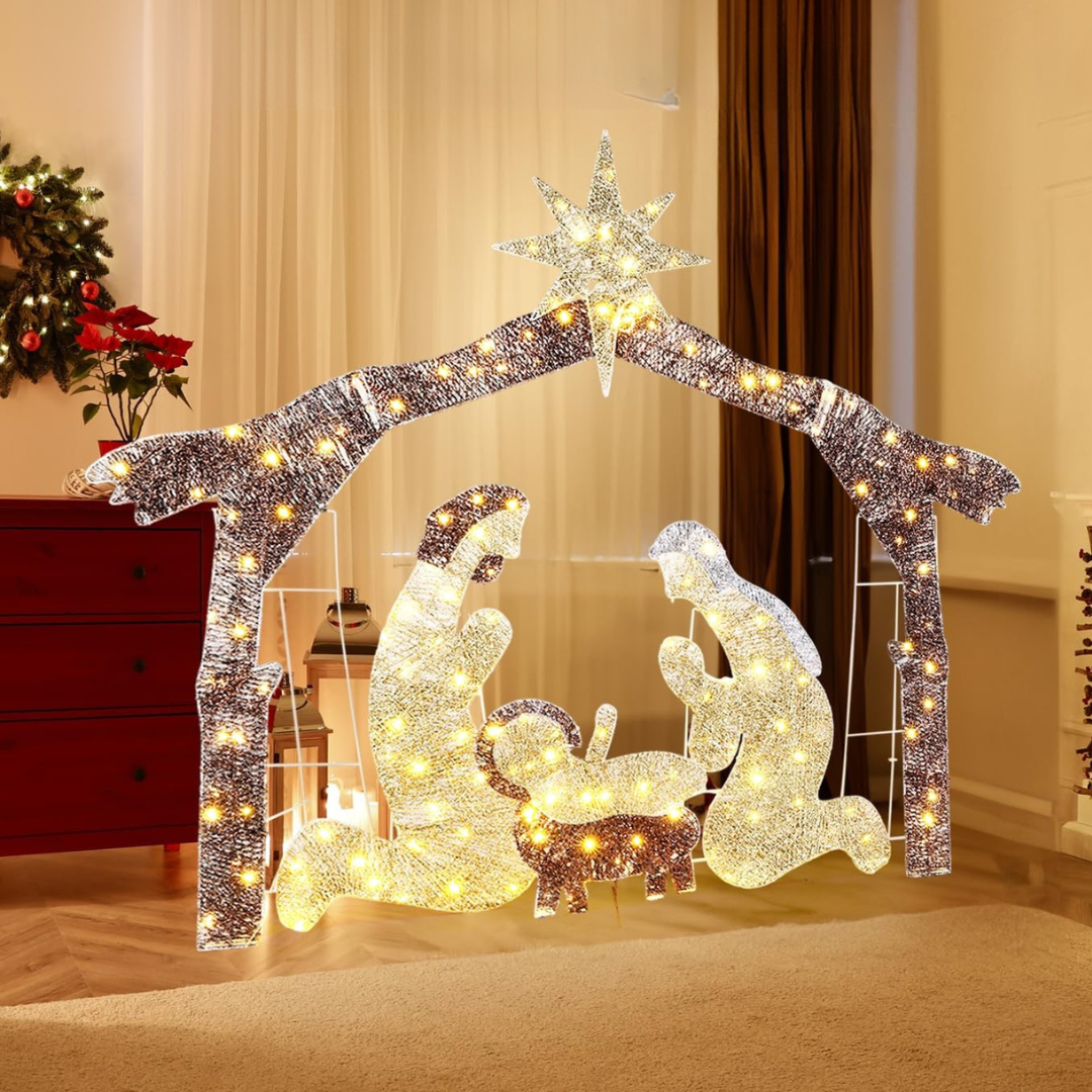 Exposición de belenes al aire libre