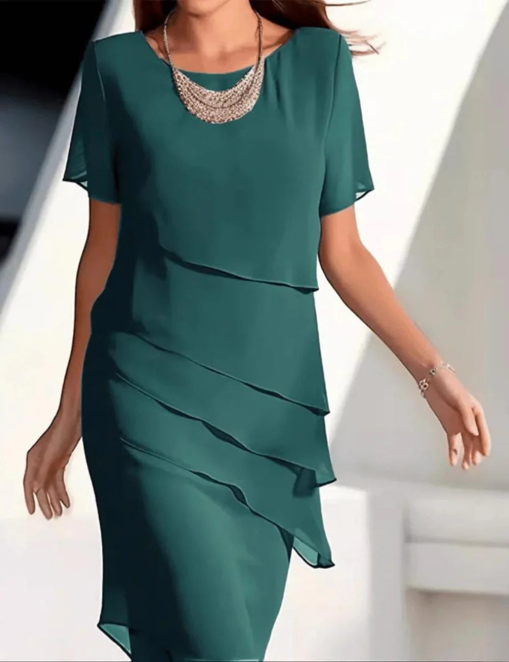 Elegante abito a strati per donna | Ideale per giornate rilassate