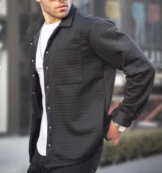 Quilted shirt jacket with buttons | Ideal for relaxed days