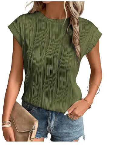 Štruktúrovaný krátky top pre dámy | Ideálny na oddychové dni