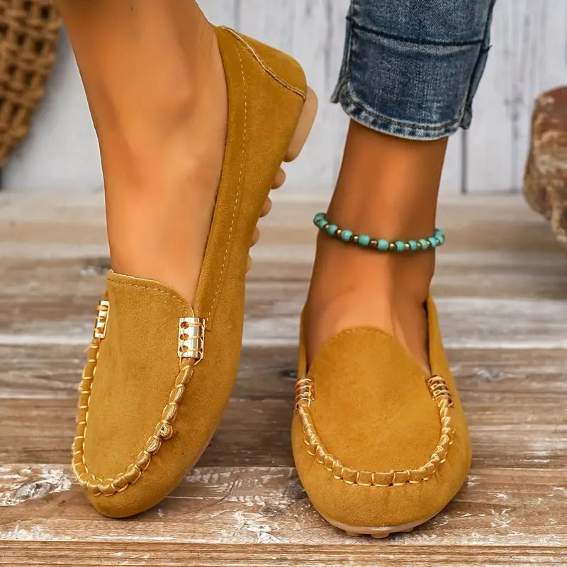 Damen Halbschuhe mit einfachem Slip-On | Ideal für den Alltag