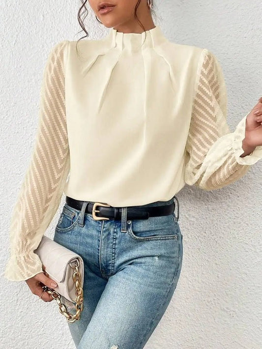 Elegant long-sleeve top for women | Ideal for relaxed days