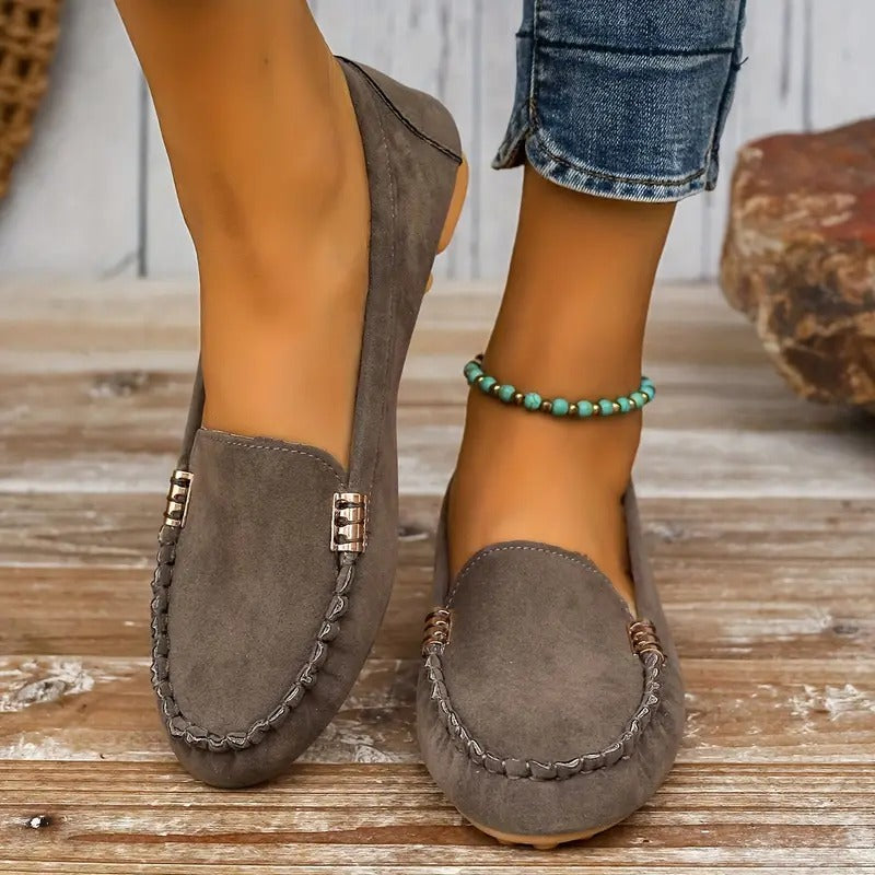 Damen Halbschuhe mit einfachem Slip-On | Ideal für den Alltag