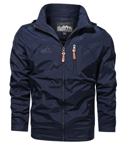 Herbst Herren Outdoor Jacke mit wasserabweisender Schicht und sportlichem Reißverschluss