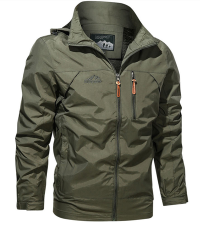 Herbst Herren Outdoor Jacke mit wasserabweisender Schicht und sportlichem Reißverschluss
