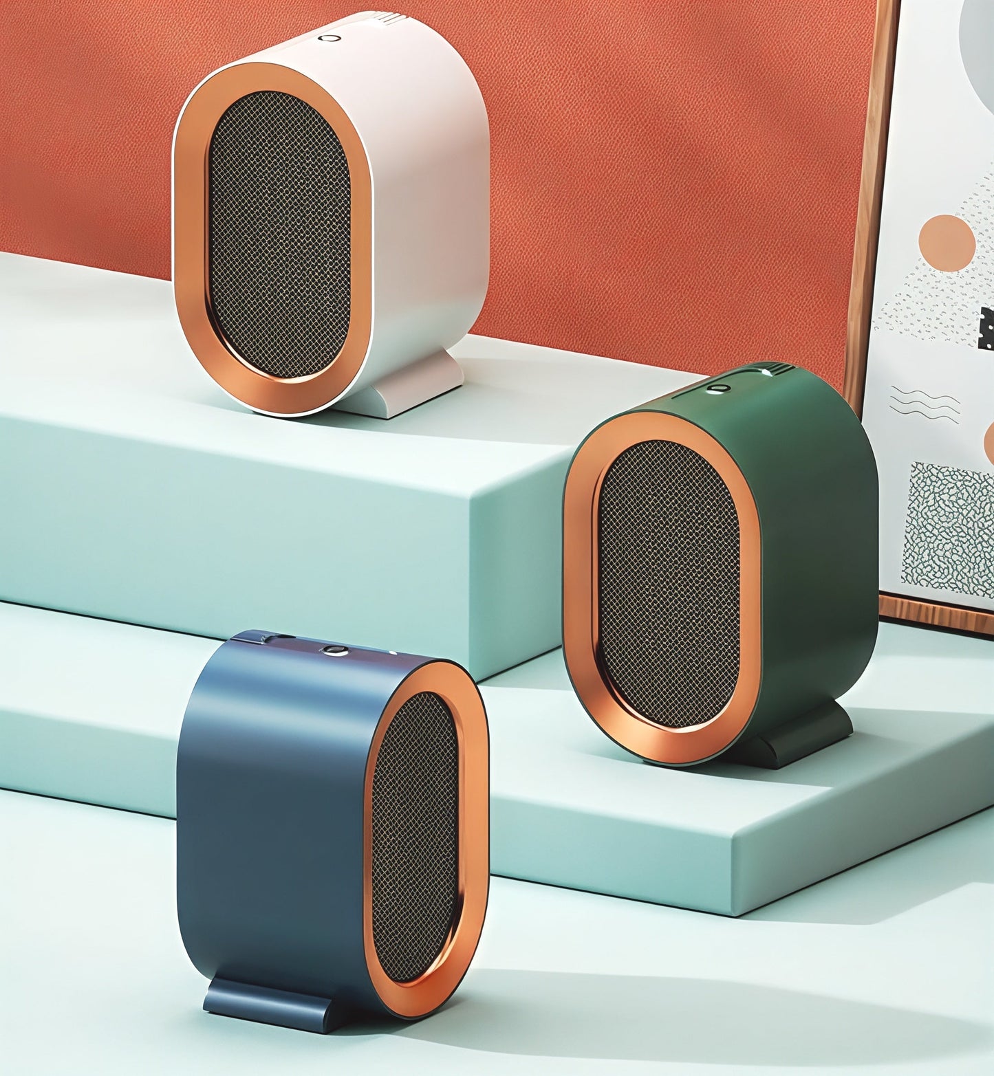 CopperGlow - Calefactor eléctrico portátil | Calefacción eficiente para el hogar