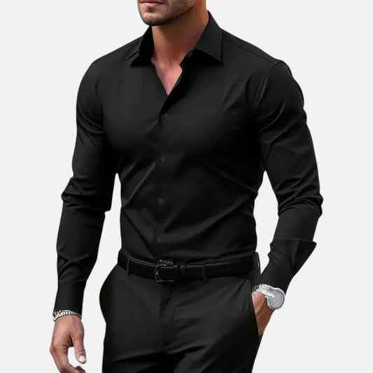 Moda uomo Camicia a maniche lunghe slim fit