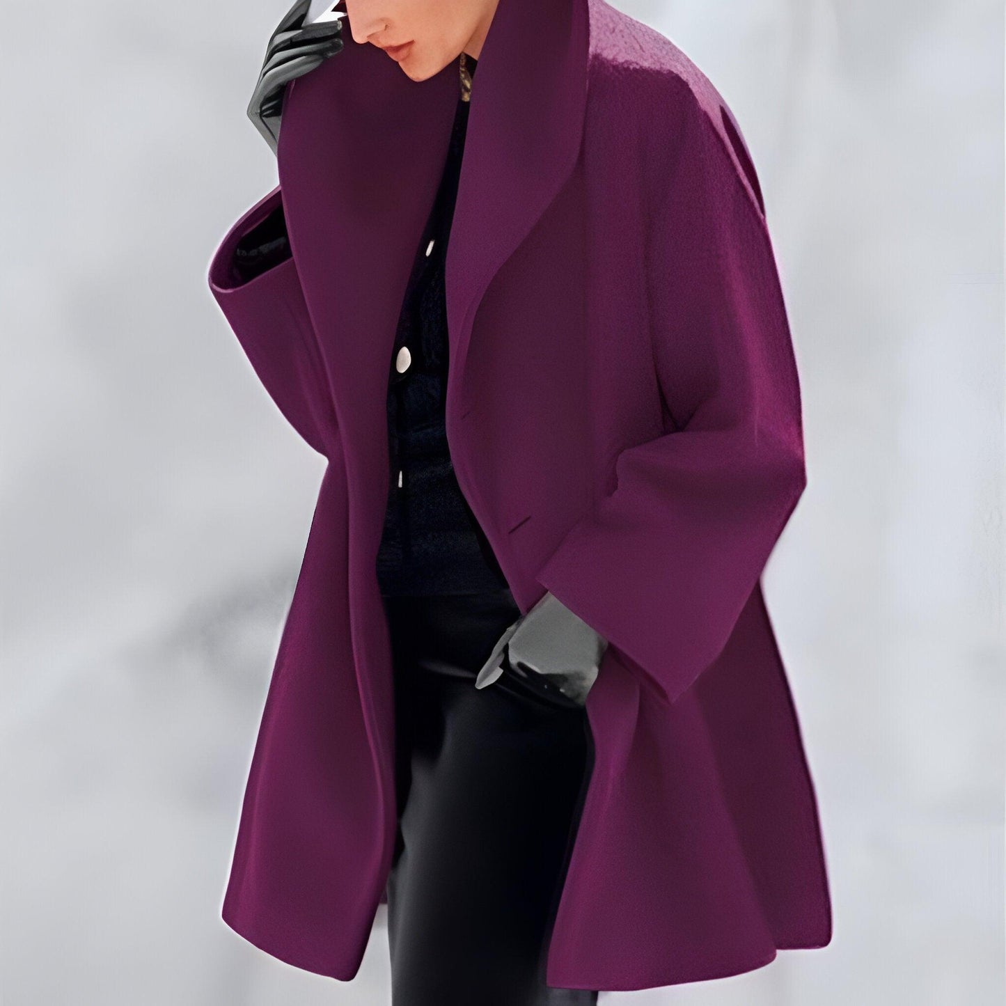 Elegante cappotto da donna in lana - Collezione Anna 024