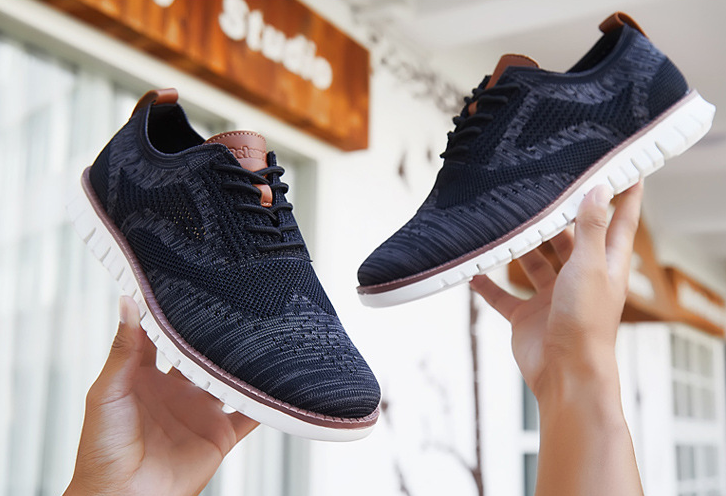 Jonas | Scarpe stringate da uomo con tomaia traspirante – leggere, flessibili e di stile