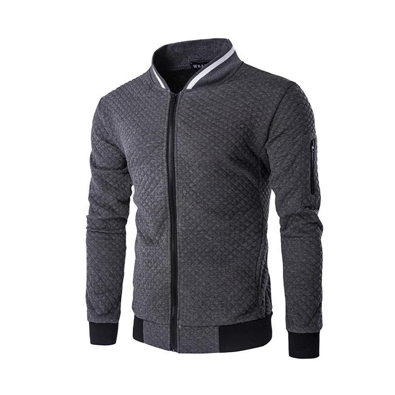 Jacket with zipper for men