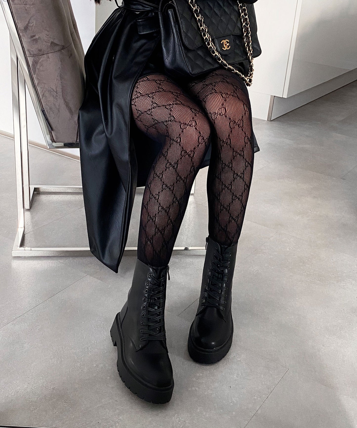 Stivali da combattimento Zeppelin da donna | Stivali con lacci e suola spessa