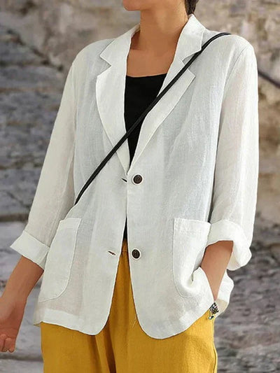 Damen Blazer aus Leinen | Leicht und elegant | Lässiger Chic