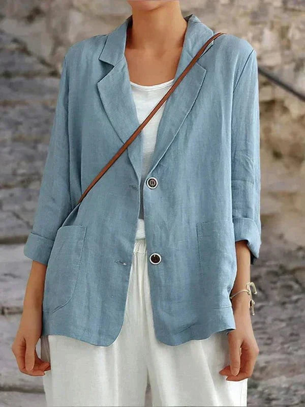 Damen Blazer aus Leinen | Leicht und elegant | Lässiger Chic
