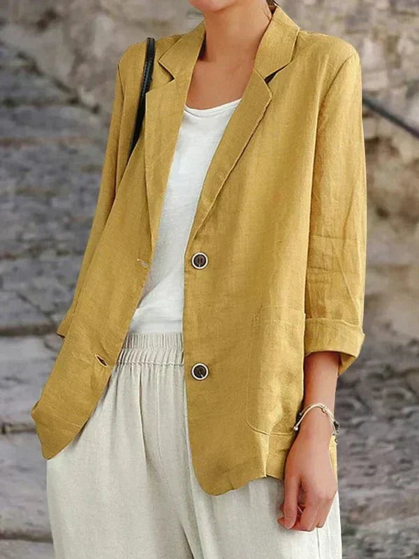 Blazer da donna in lino | Leggero ed elegante | Stile casual chic