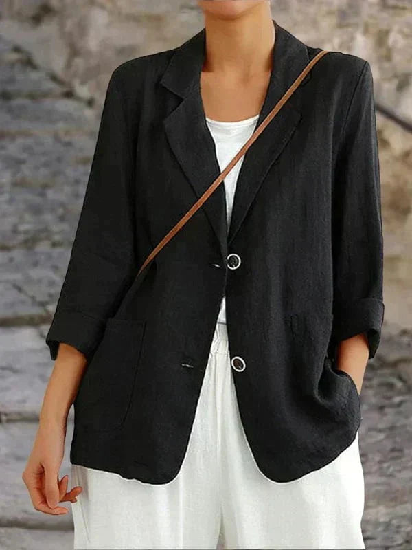 Damen Blazer aus Leinen | Leicht und elegant | Lässiger Chic