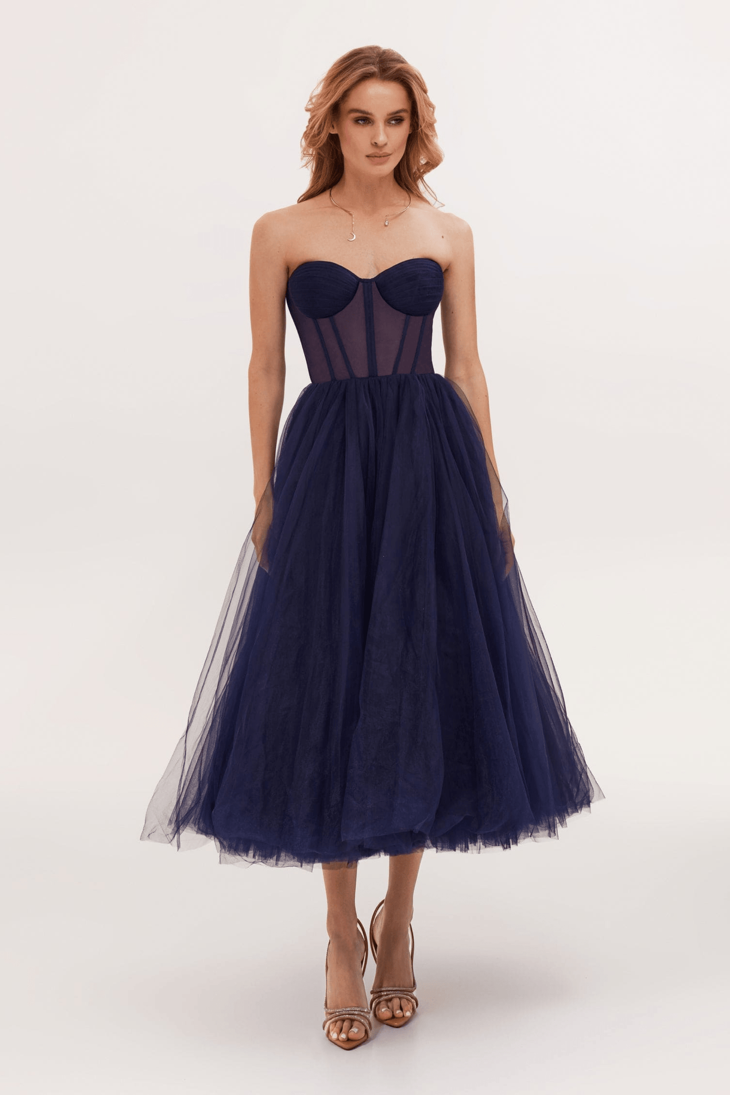 Vestito bustier nero | Tulle | Drammatico ed elegante