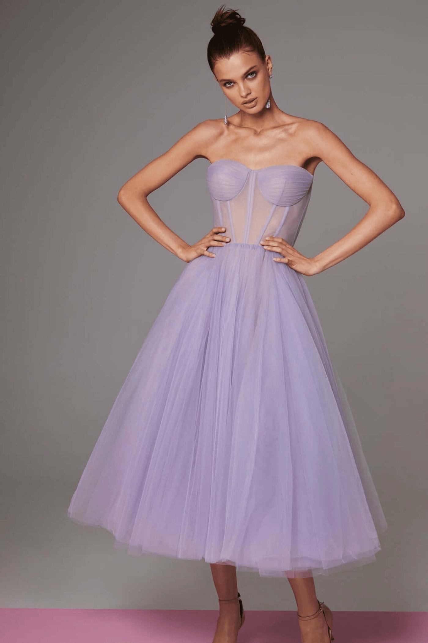 Schwarzes Bustierkleid | Tüll | Dramatisch und Elegant