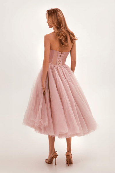 Schwarzes Bustierkleid | Tüll | Dramatisch und Elegant