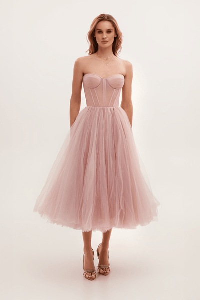 Schwarzes Bustierkleid | Tüll | Dramatisch und Elegant