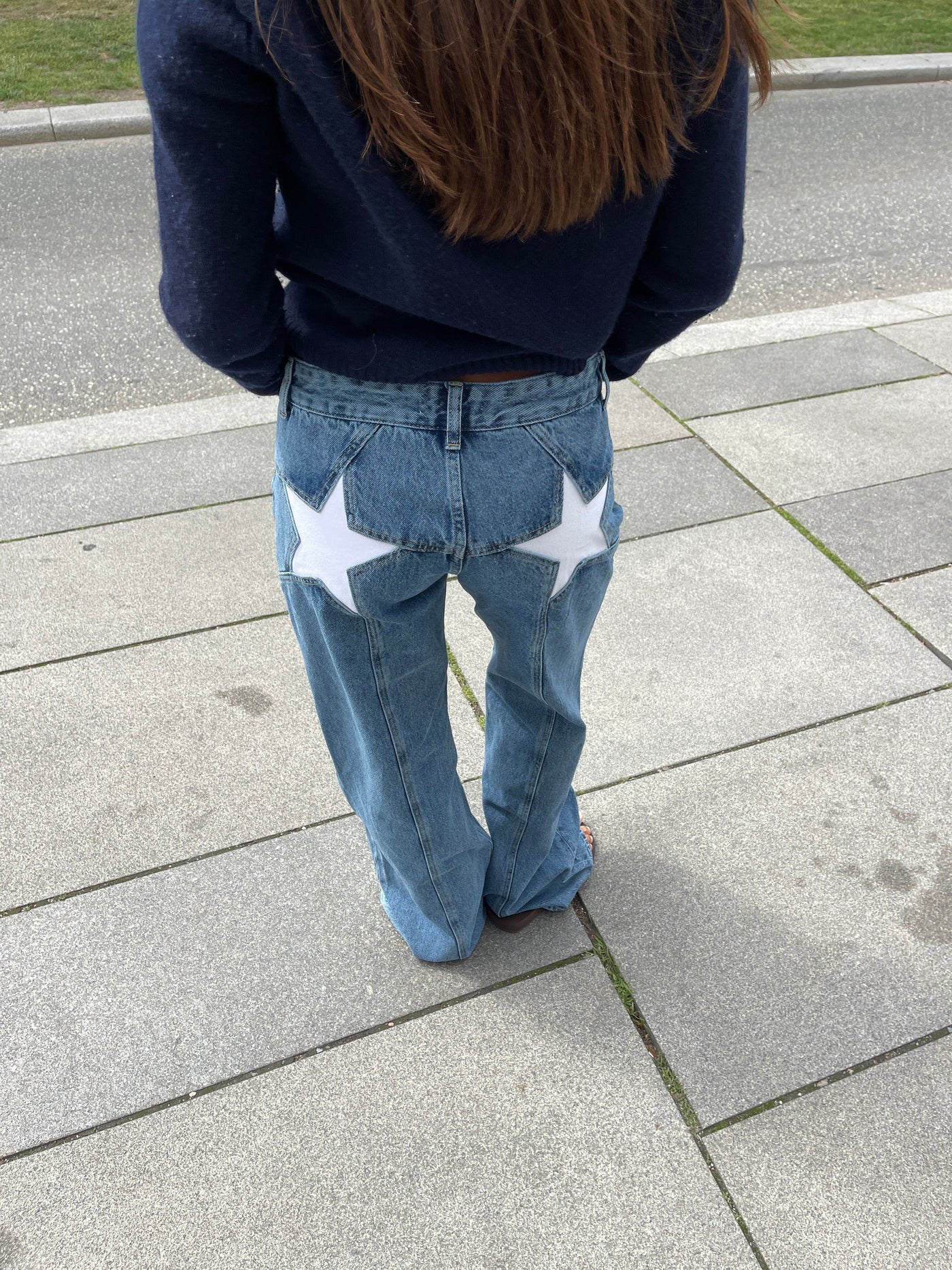 Baggy Jeans mit Sternchen | Hohe Taille | Streetwear und Original