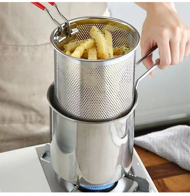 CookPro - Kompaktes Fritteusen-Set mit Öl-Sparpaste