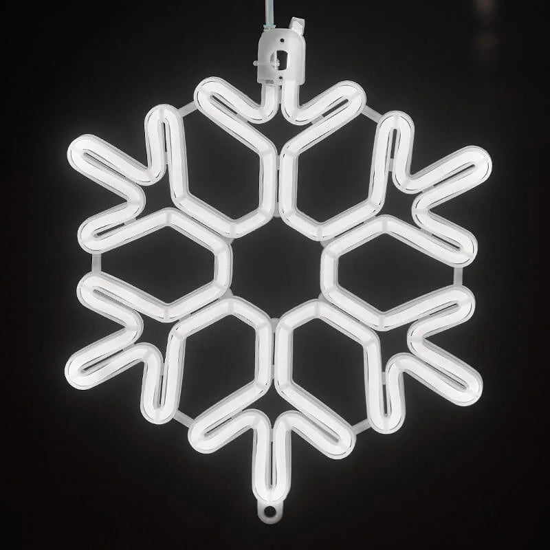 Luces LED de copo de nieve para decoración navideña para uso en exteriores