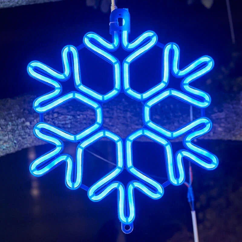 Luces LED de copo de nieve para decoración navideña para uso en exteriores