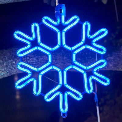 Luces LED de copo de nieve para decoración navideña para uso en exteriores