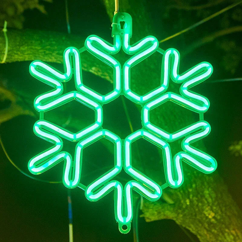 Luces LED de copo de nieve para decoración navideña para uso en exteriores
