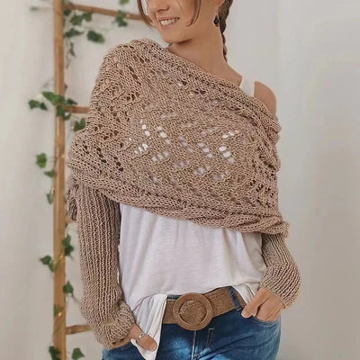 Kuscheliges Wickeltuch im Bohemian-Stil für Damen