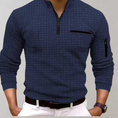Modernes langärmeliges Herren-Polo - Gottbert