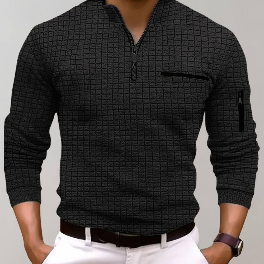 Modernes langärmeliges Herren-Polo - Gottbert