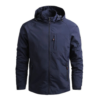 Leichte Windbreaker-Cargo-Jacke für Männer