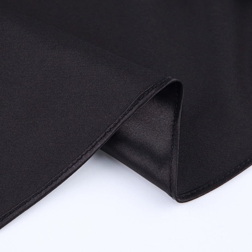 Gonna midi satinata tinta unita