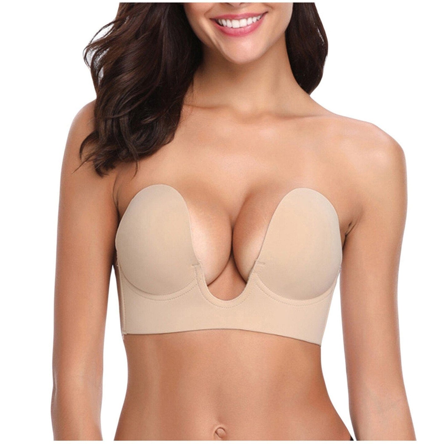 Reggiseno push-up autoportante con sterno abbassato