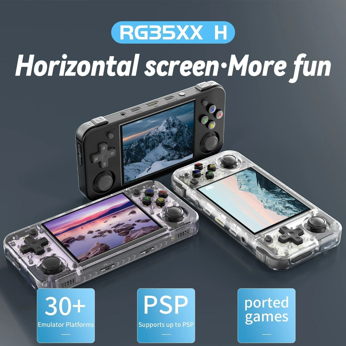 Retro-Handheld-Spielkonsole - 3,5" IPS-Display, Linux OS