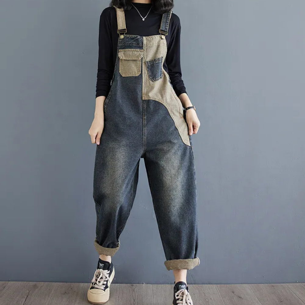 AGATA - Eleganter Denim-Sommer-Overall für Damen