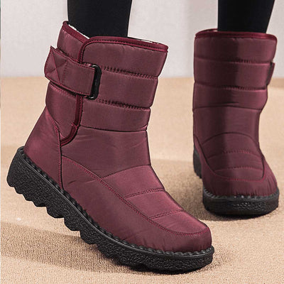 Wasserdichte und rutschfeste Damen Schneestiefel - Warme Winterstiefel für Schnee und Regen